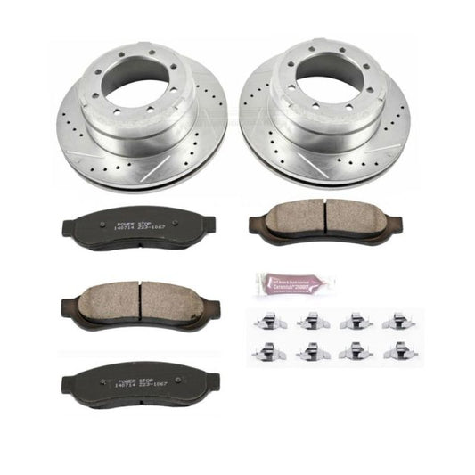 Power Stop 05-10 Ford F-350 Super Duty Rear Z23 Evolution Sport Brake Kit