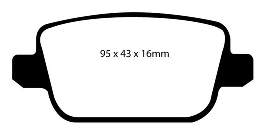 EBC 2006+ Volvo S80 Bluestuff NDX Rear Brake Pads