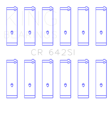 King Engine Bearings Connecting Rod Bearing Set, For FORD V6 177CI 2.8L, 245CI 4.0L