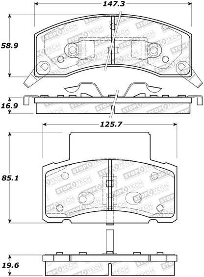 StopTech Street Brake Pads