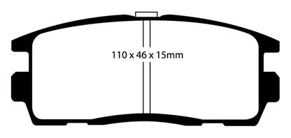 EBC 10+ Chevrolet Equinox 2.4 Greenstuff Rear Brake Pads