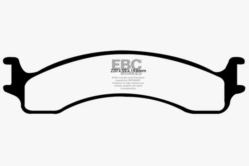 EBC 00-02 Dodge Ram 2500 Pick-up 5.2 2WD Extra Duty Front Brake Pads