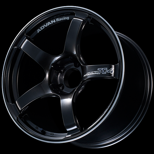 Advan TC4 18x8.5 +38 5x114.3 Racing Black Gunmetallic and Ring Wheel