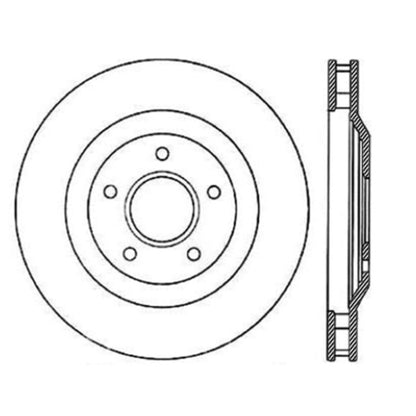 Stoptech 97-04 Chevy Corvette Right Front CRYO-STOP Rotor