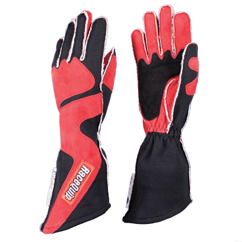 RaceQuip SFI-5 Red/Black XL Outseam Angle Cut Glove