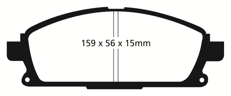 EBC 04-09 Nissan Quest 3.5 Greenstuff Front Brake Pads