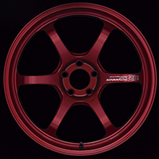 Advan R6 18x8.0 +42 5-112 Racing Candy Red Wheel