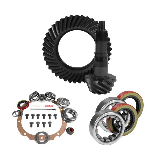 Yukon 8.8in Ford 3.55 Rear Ring & Pinion Install Kit 2.53in OD Axle Bearings and Seals