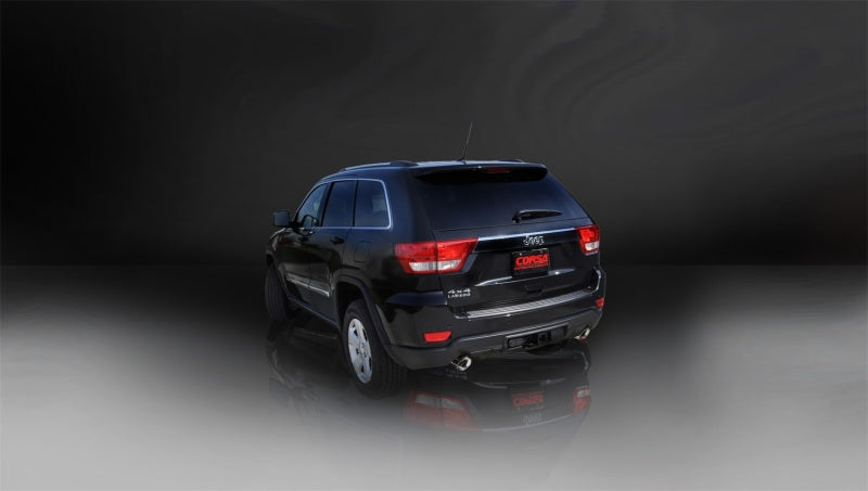 Corsa 2011-2021 Jeep Grand Cherokee Polished 2.5in Dual Rear Exit Cat-Back Exhaust