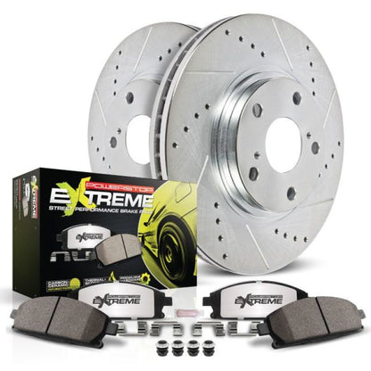 Power Stop 11-14 Mazda 2 Front Z26 Street Warrior Brake Kit