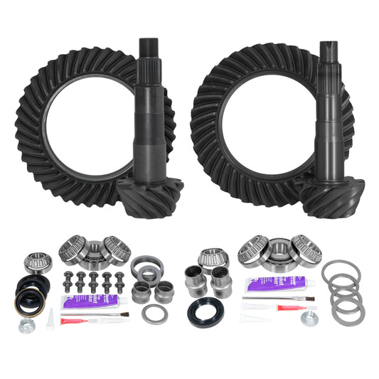 Yukon Ring & Pinion Gear Kit Front & Rear for Toyota 8.4/8IFS Diff (w/o Factory Locker) 4.11 Ratio