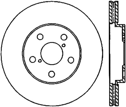 StopTech 06-09 Lexus IS350 / 07-08 GS350 2WD Drilled Left Front Rotor