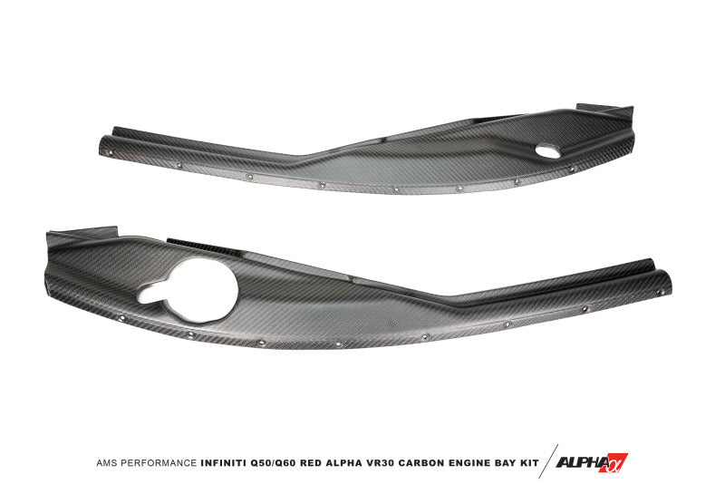 AMS Performance Infiniti 16+ Q50 3.0TT Alpha Matte Carbon Fender Side Trim Set