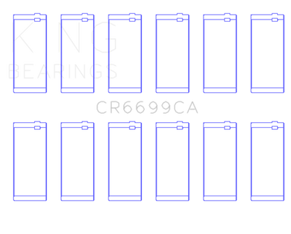 King Engine Bearings Dodge Cummins B-Series L6 (Size Standard) Connecting Rod Bearing Set