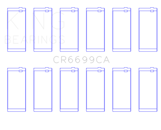 King Engine Bearings Dodge Cummins B-Series L6 (Size Standard) Connecting Rod Bearing Set