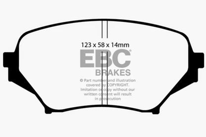 EBC 06-15 Mazda Miata MX5 2.0 Greenstuff Front Brake Pads