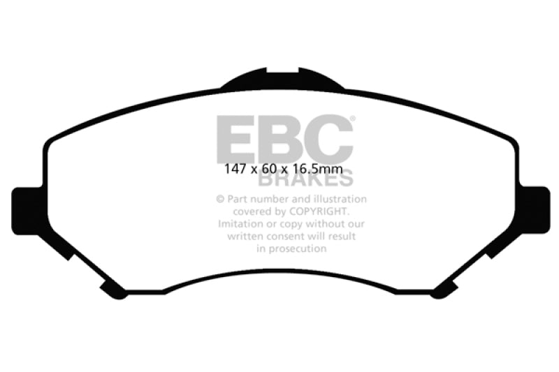 EBC 08-11 Chrysler Town & Country 3.3 Ultimax2 Front Brake Pads