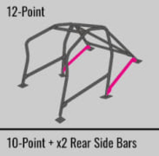 Cusco Safety 21 2-Passenger 12-Point BLK Roll Cage Nissan Skyline R32 Around Dash (S/O-No Cancel)