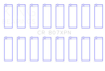 King Engine Bearings Chevy LS1 / LS6 / LS3 (Size 020) Performance Rod Bearing Set