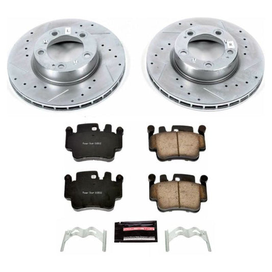 Power Stop 05-06 Porsche Boxster Front Z23 Evolution Sport Brake Kit