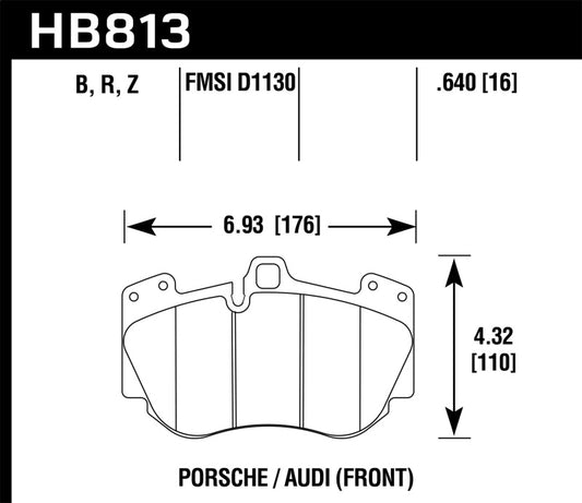 Hawk 13-15 Audi RS5 HPS 5.0 Front Brake Pads