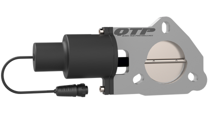 QTP 2.5in Bolt-On QTEC Electric Cutout Valve - Single