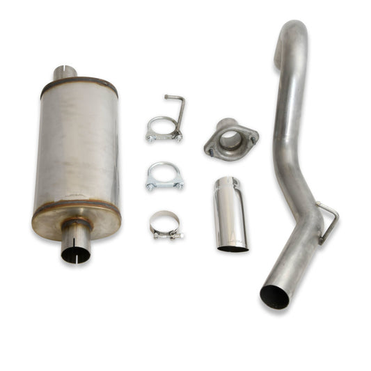 JBA 00-06 Jeep Wrangler TJ 2.5L/4.0L 304SS Single Rear Exit Cat-Back Exhaust