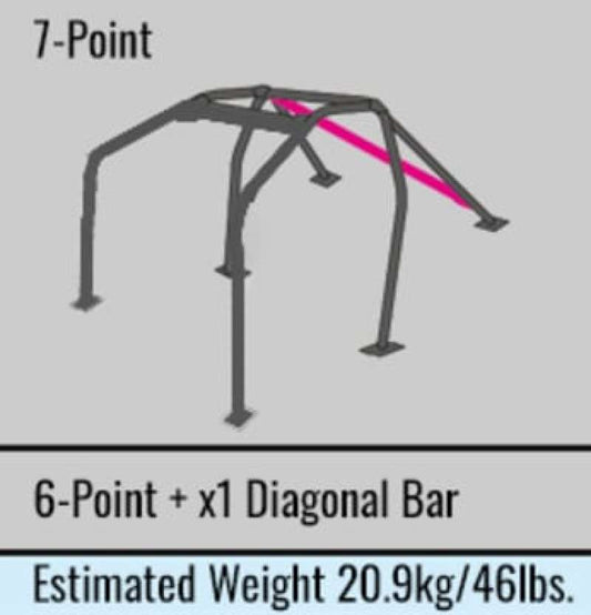 Cusco Roll Cage 7 point Dash Through Chromoly 4 Passenger CT9A Evo 9 (S/O / No Cancel)