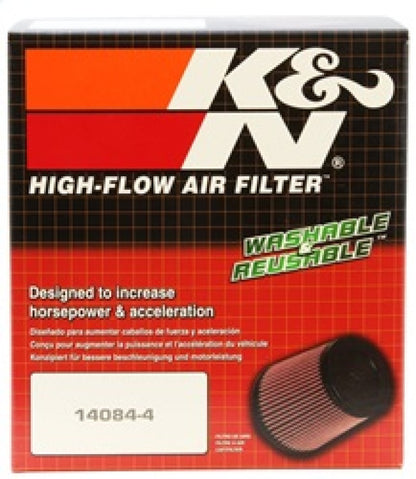 K&N Universal Air Filter - Round Tapered 4in Flange ID / 5.375in Base OD / 4in Top OD / 5.5in H