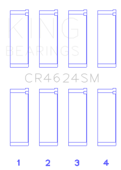 King Engine Bearings Hyundai G4KE/G4KC Rod Bearings (Set of 4) - Size +.25mm