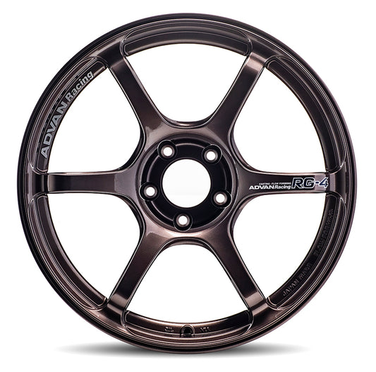 Advan RG-4 18x7 +41 4x100 Racing Copper Bronze Wheel