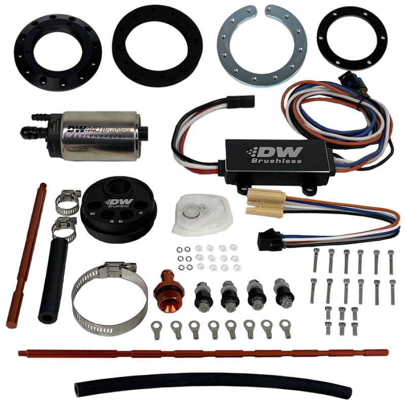 DeatschWerks Universal In-Tank Pump Mount w/ DW440 Brushless 415lph Fuel Pump & Controller