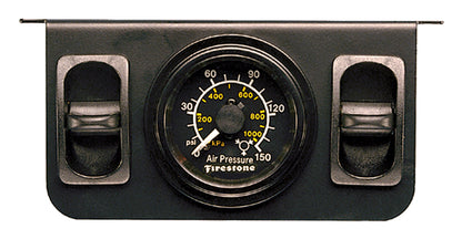 Firestone Electric Dual Pressure Gauge Dual - Black Plastic (WR17602577)