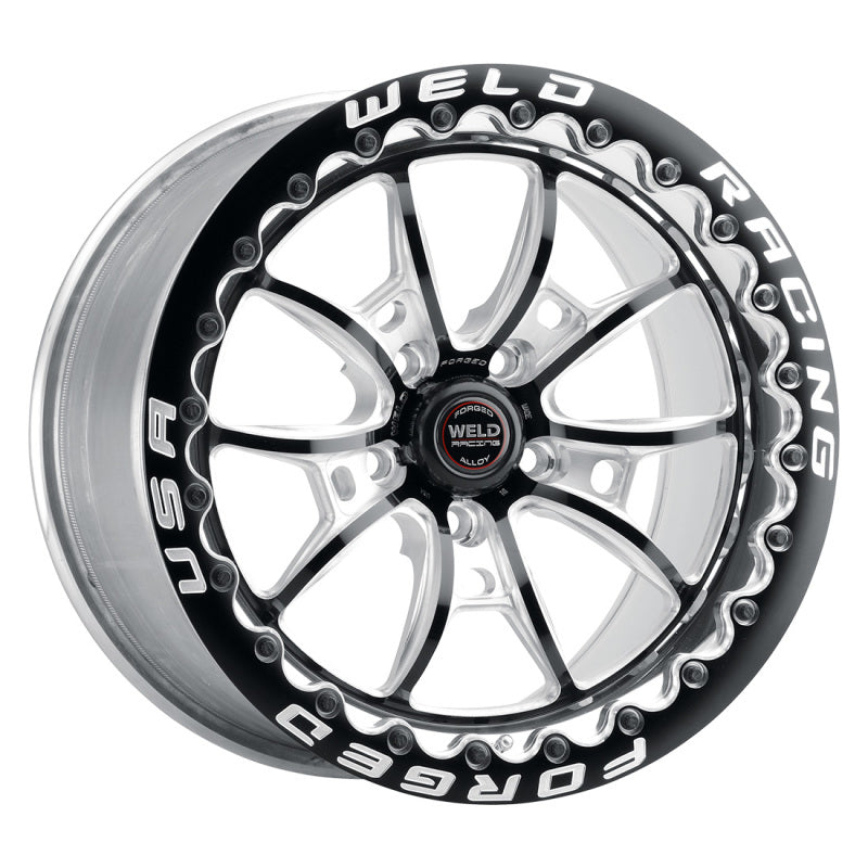 Weld S80 18x5 / 5x4.5 BP / 2.1in. BS (-23mm Offset) Black Wheel 3.18 ID (High Pad) - non-Beadlock