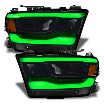 Oracle 19-21 RAM 1500 RGB+W Headlight DRL Kit Reflector LED - w/ BC1 Controller