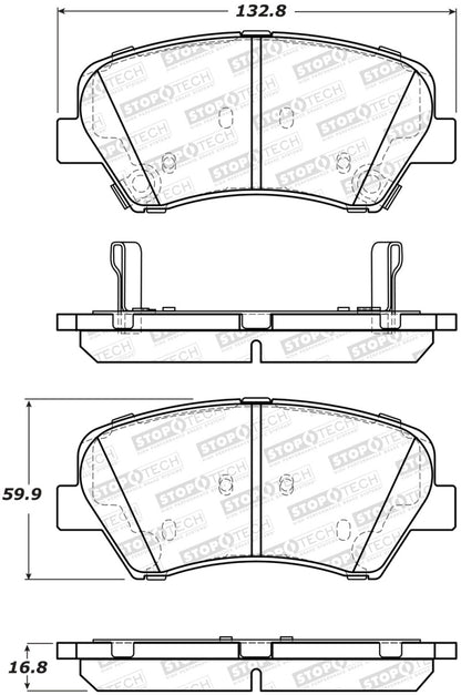 StopTech Street Brake Pads - Front