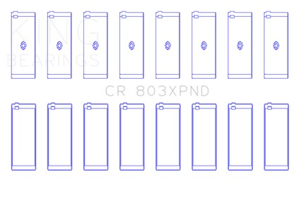 King Engine Bearings Chevrolet SBC 265ci/283ci/327ci Performance Rod Bearing Set