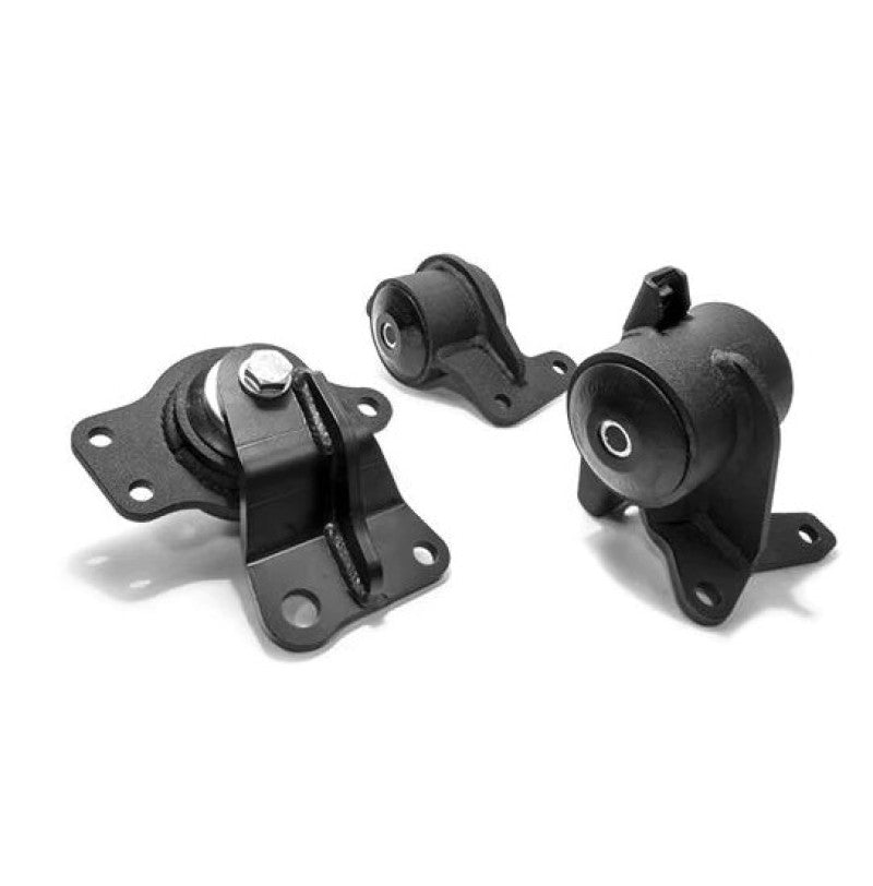 Innovative 05-08 Honda FIT/JAZZ L-Series Black Steel Mounts 95A Bushings (Manual Trans)