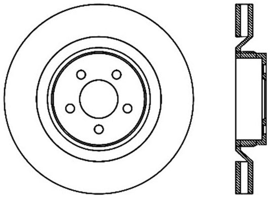 StopTech Drilled Sport Brake Rotor