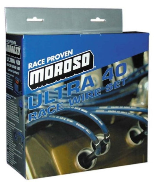 Moroso Chevrolet Big Block Ignition Wire Set - Ultra 40 - Unsleeved - HEI - Over Valve - Black