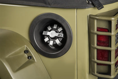 Rugged Ridge 01-20 Jeep Wrangler JK/JL / 2020 Gladiator JT Brushed Aluminum Elite Fuel Cap