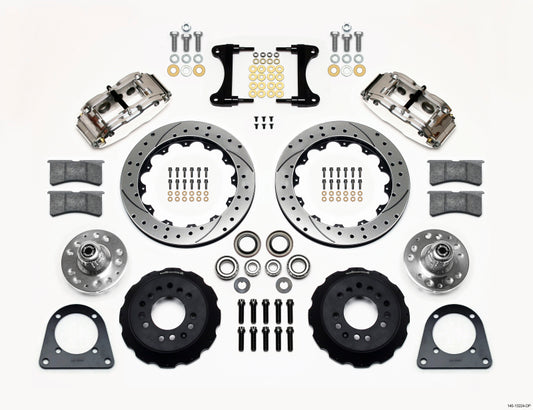 Wilwood Narrow Superlite 6R Front Hub Kit 12.88in Drill Pol TCI-IFS 71-78 (Pinto Based)