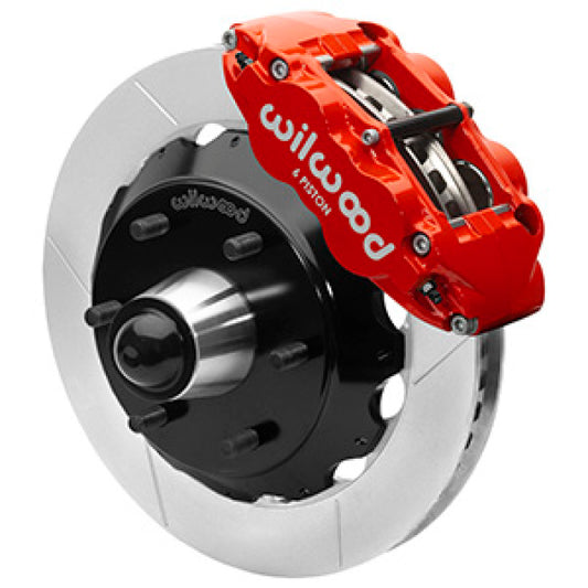 Wilwood 63-87 C10 CPP Spindle FNSL6R Front BBK 13in Slotted 6x5.5 BC - Red