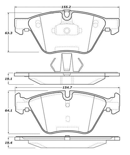 StopTech Street Touring 12 BMW X1 / 09-13 Z4 Front Brake Pads