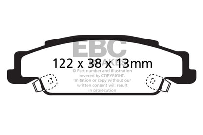 EBC 05-08 Pontiac Grand Prix 5.3 Ultimax2 Rear Brake Pads