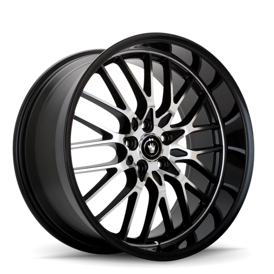 Konig Lace 15x6.5 8x100/114.3 ET38 Black/Machine Spoke