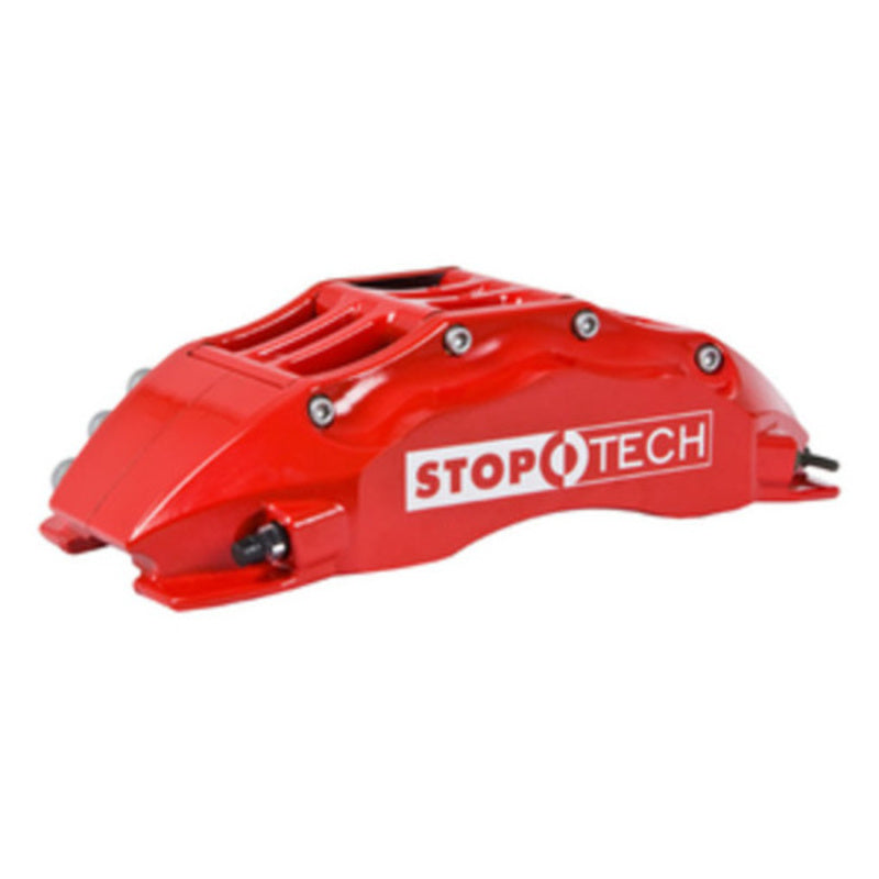 StopTech Dodge 09 Challenger/06-09 Charger SXT R/T Front Touring BBK w/ Red ST-60 Calipers Slotted 3