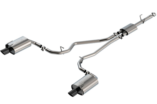 Borla 2020 Ford Explorer Limited Ecoboost 2.3L 2.25in S-type Exhaust - Black Chrome Tips