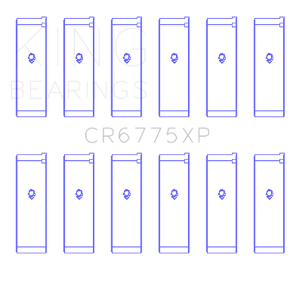 King Engine Bearings Nissan VQ35DE (Size +.026) Performance Rod Bearing Set