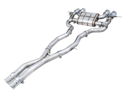 AWE Tuning SwitchPath Cat-Back Exhaust for BMW G8X M3/M4 - Chrome Silver Tips